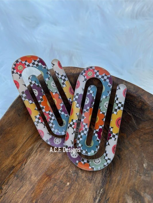 Retro Flower Paperclip