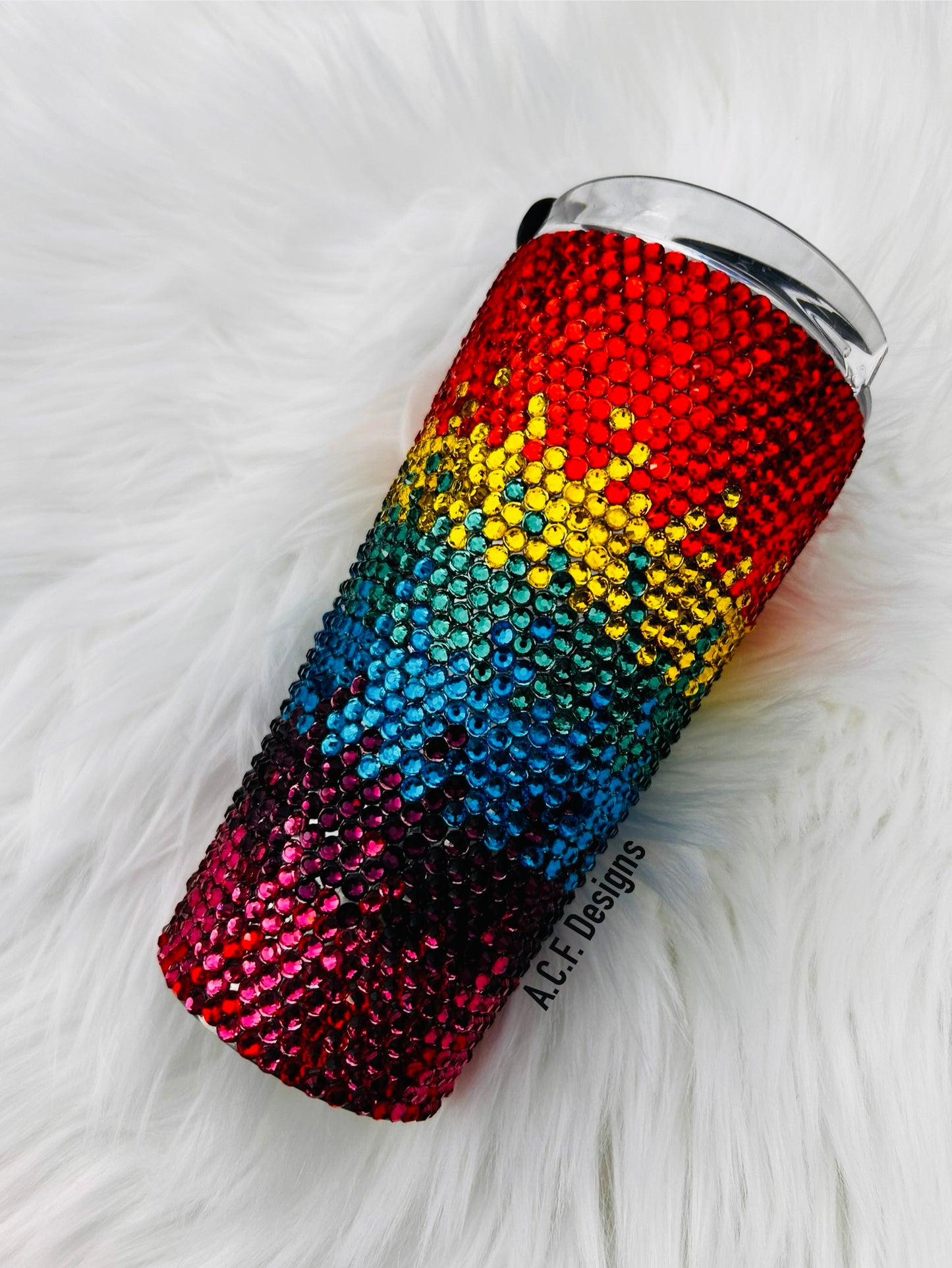 Rhinestone Rainbow - 20 oz Skinny