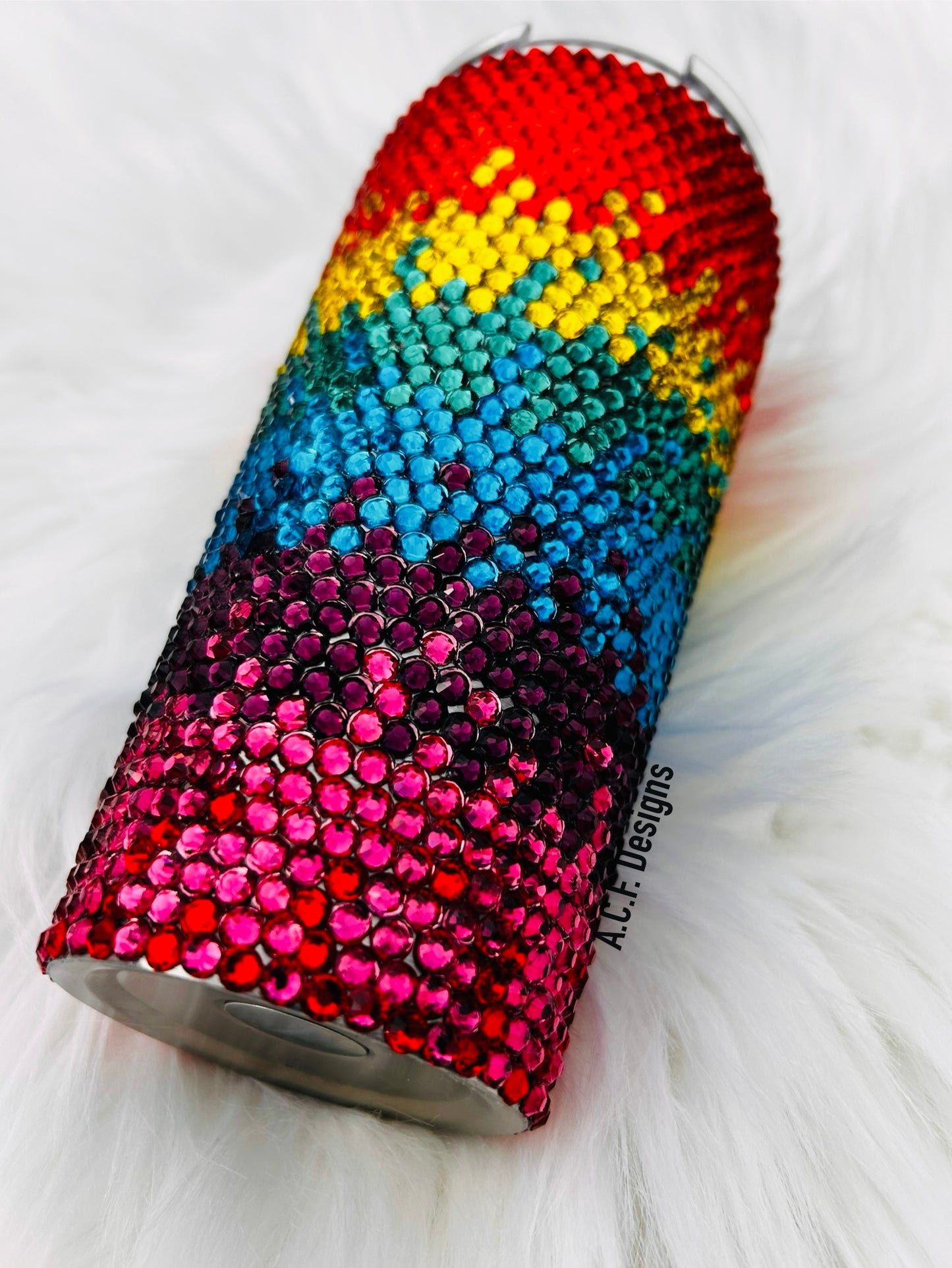 Rhinestone Rainbow - 20 oz Skinny