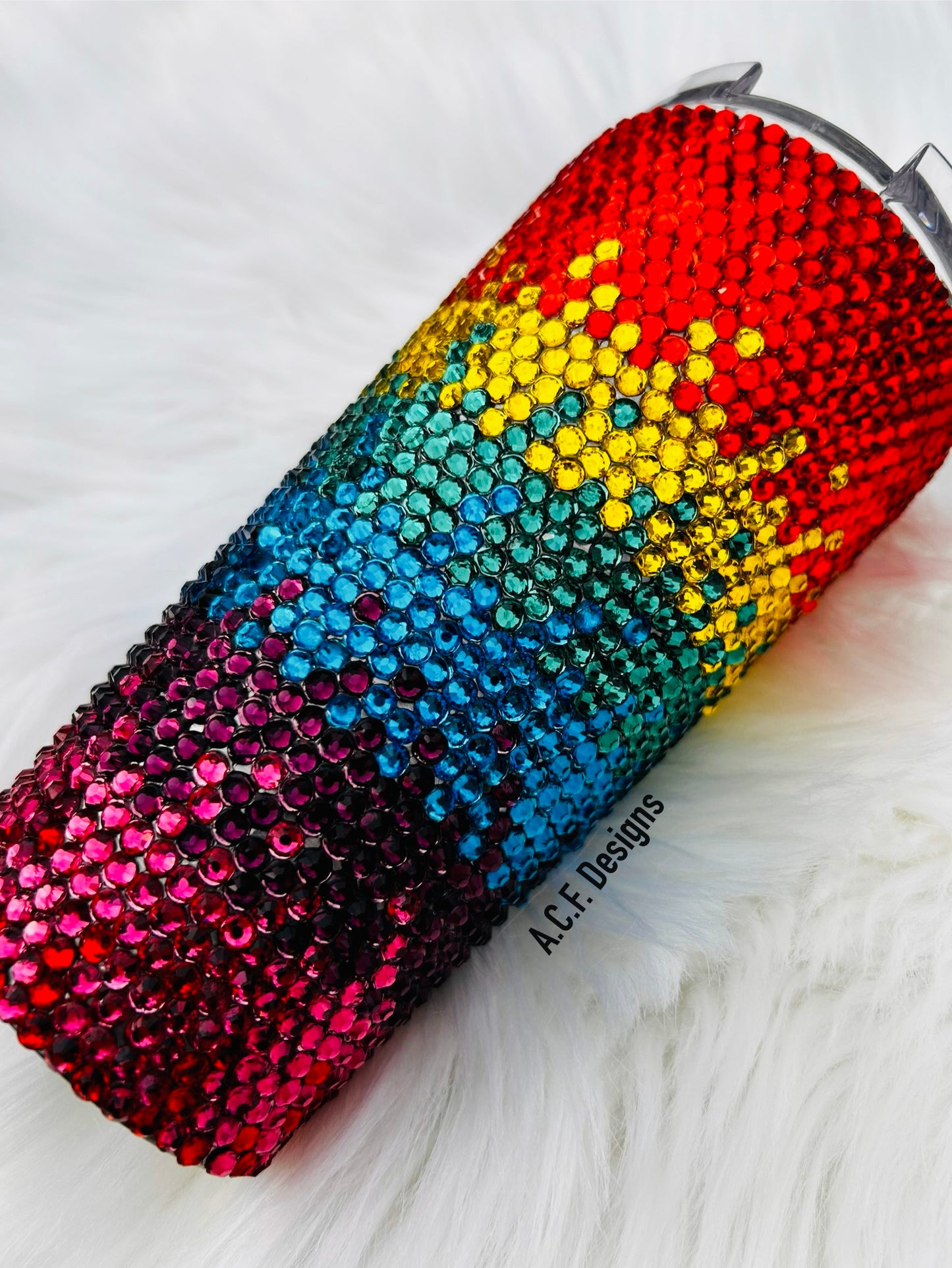 Rhinestone Rainbow - 20 oz Skinny