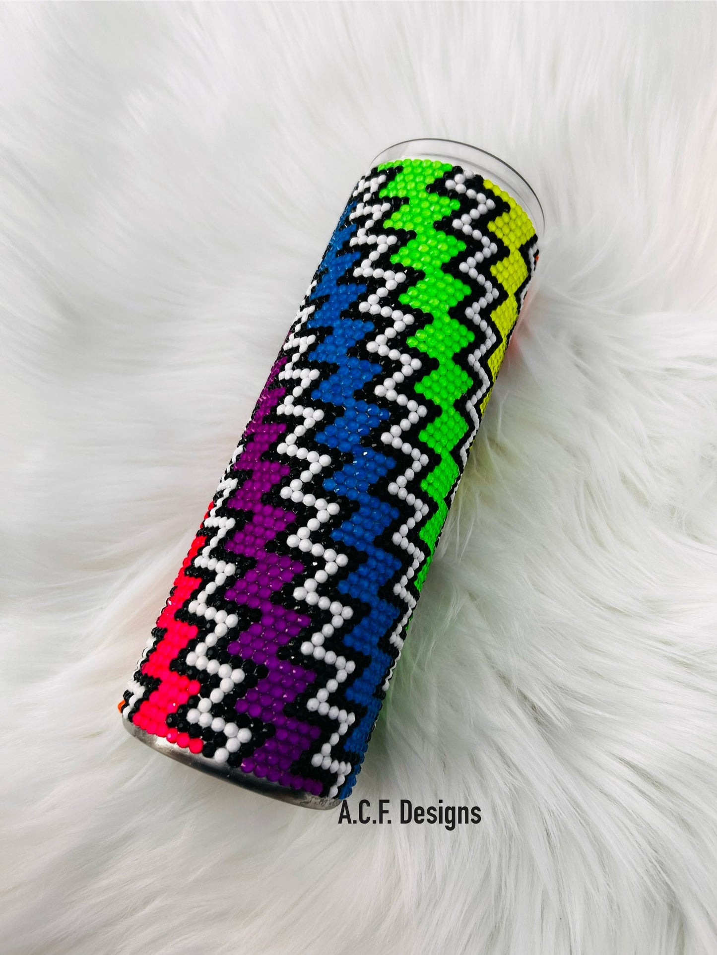 Rhinestone Neon Chevron