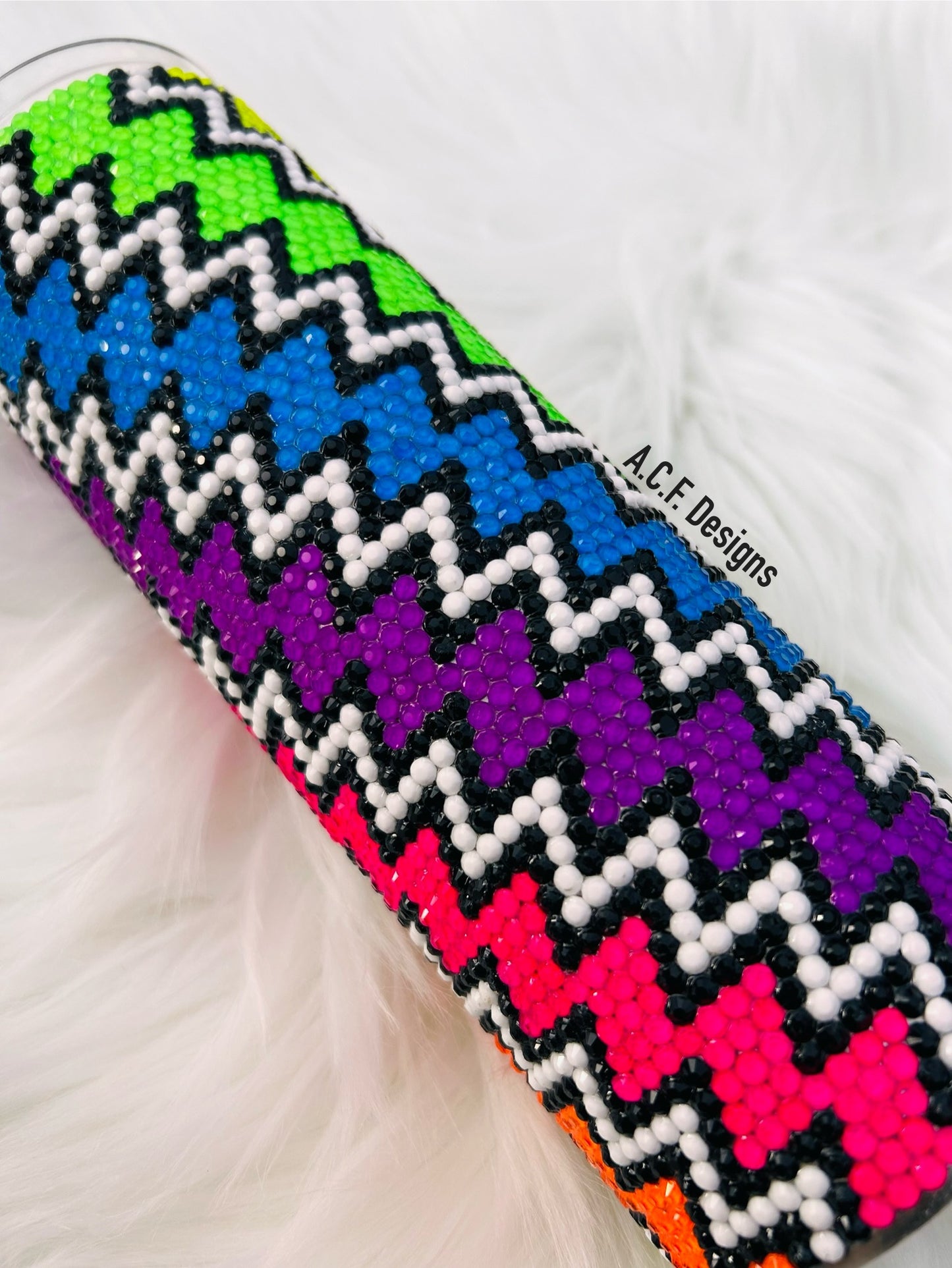 Rhinestone Neon Chevron